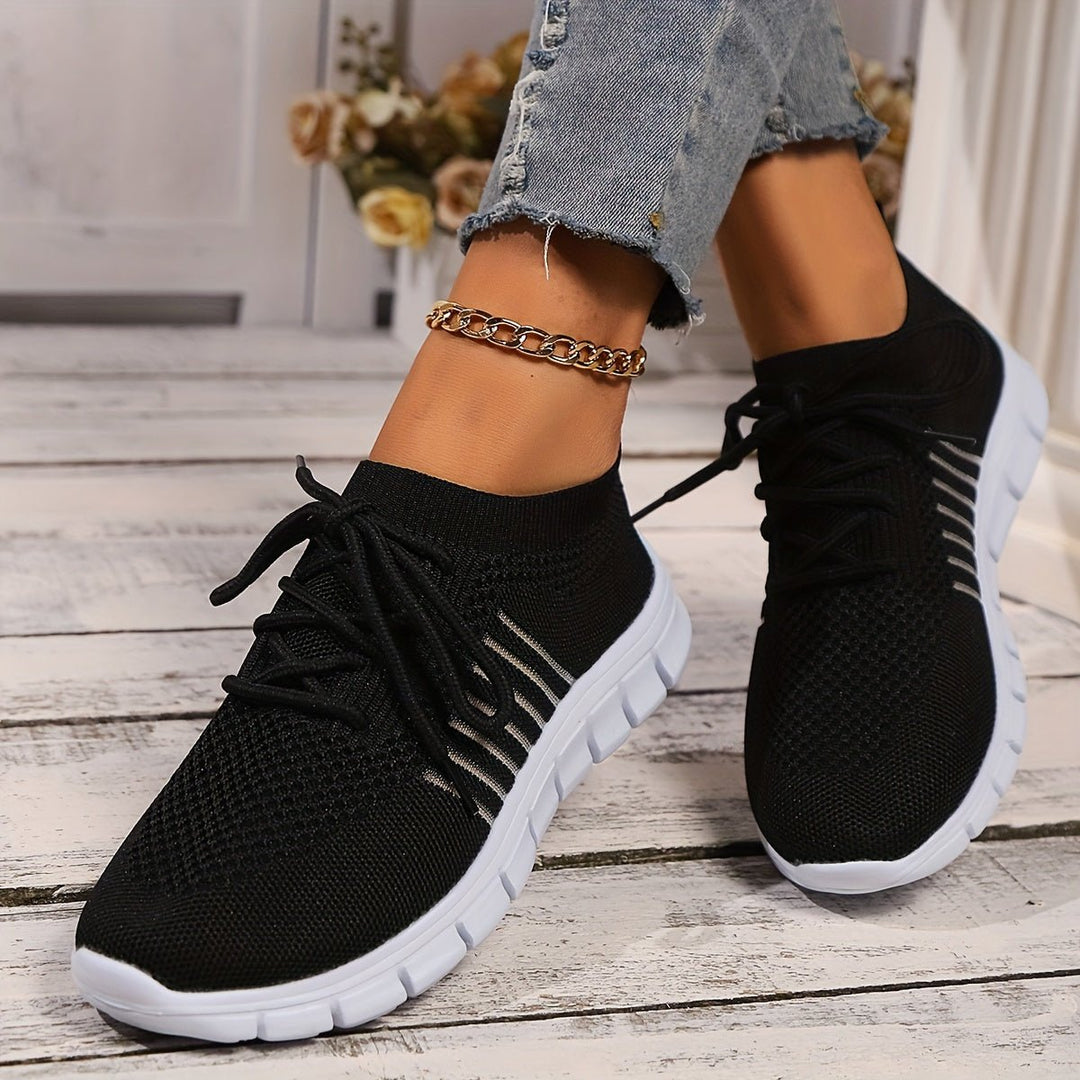 Claire | Women's Solid Color Mesh Sneakers - MORI