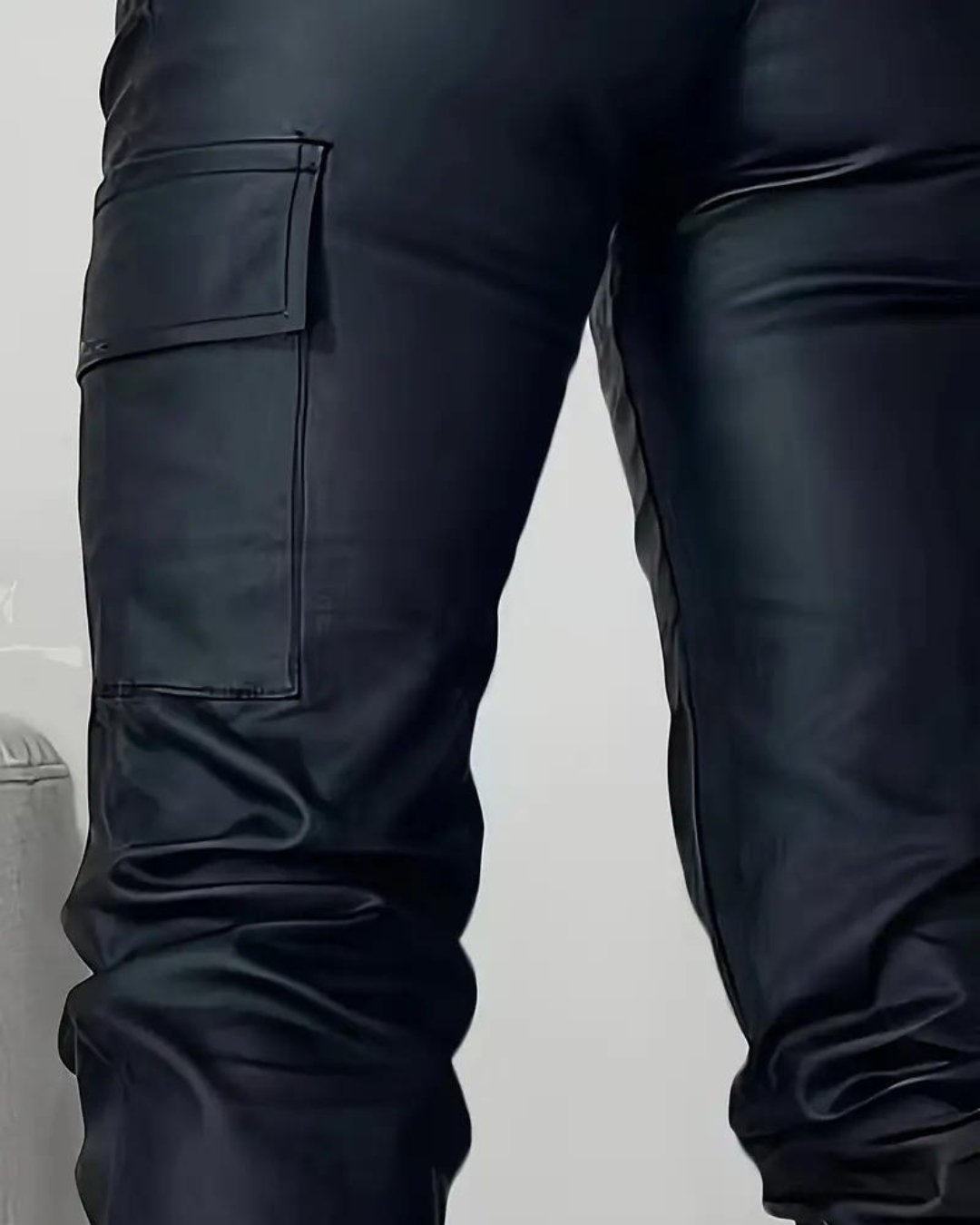 Lisa | Cargo Leather Pants - MORI