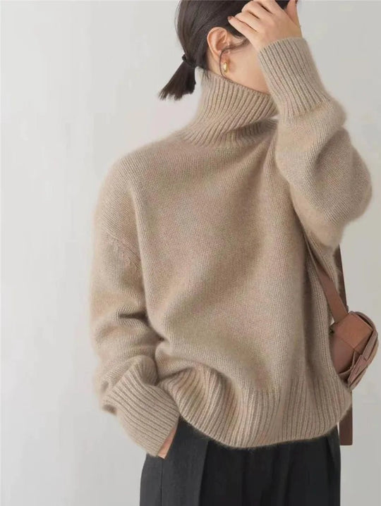 Lisette | Turtleneck Cashmere Sweater - MORI