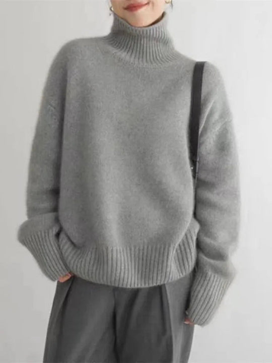 Lisette | Turtleneck Cashmere Sweater - MORI