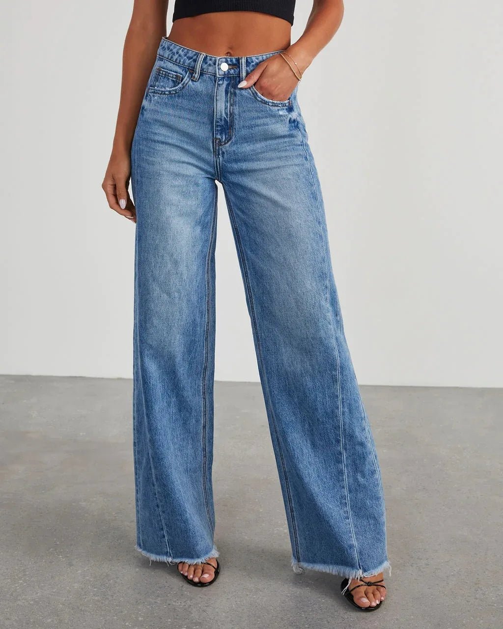 Lynn | Women's Wide Leg Jeans - MORI